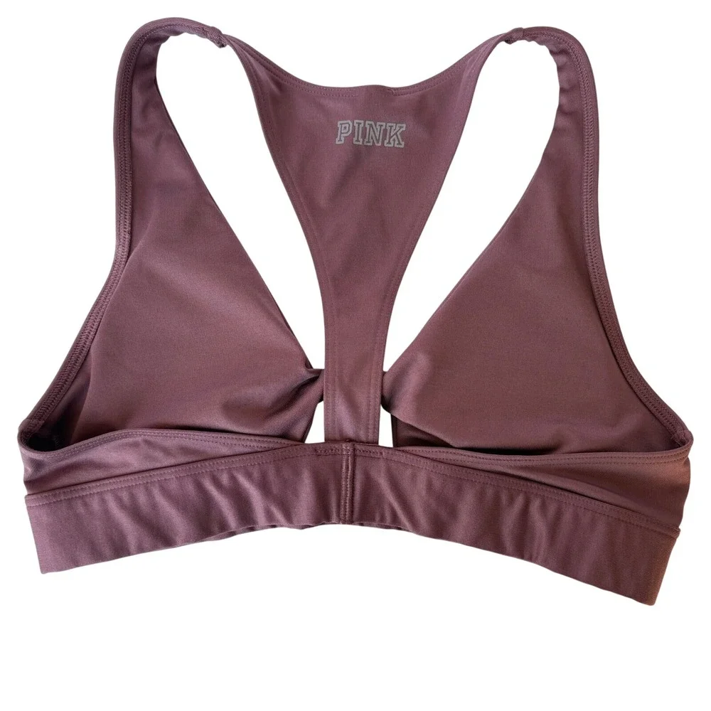 Victoria's Secret Sports Bra Womens Medium Small Black Padded Athleisure VS‎